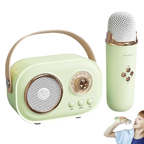 Ruwshuuk Karaoke portátil, máquina de karaoke,Pequeña máquina de karaoke inalámbrica - Aparato de karaoke con efectos de cambio de voz, aparato de karaoke para niños y adultos