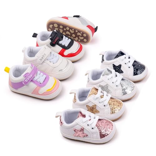 Unsex Baby Shoes Boys Girls Infant Sneakers Non-Slip Soft Rubber Sole Toddler Crib First Walker Lightweight Shoes4