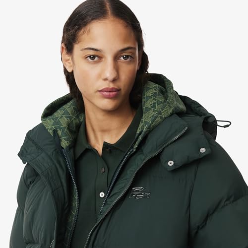 Lacoste Women's Padded Down Logo Jacket with Hood2