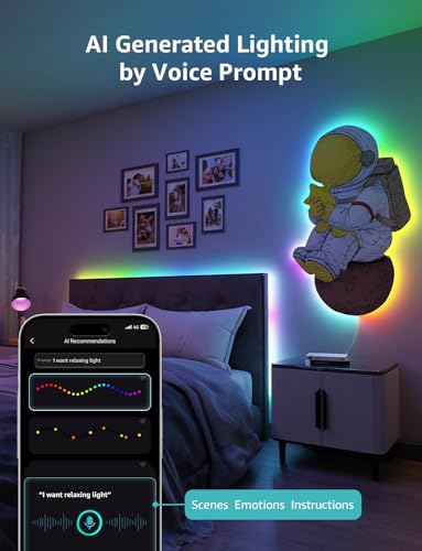 Lepro Bundle - Tirra LED inteligente 50 ft y lámpara miniatura 6