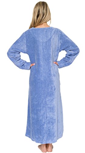 Bath & Robes Women's Cotton Chenille Robe Full Length2
