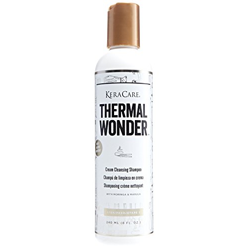 KeraCare Thermal Wonder Cream Cleansing Shampoo- Ideal for Curly & Heat-Styled Hair 8oz