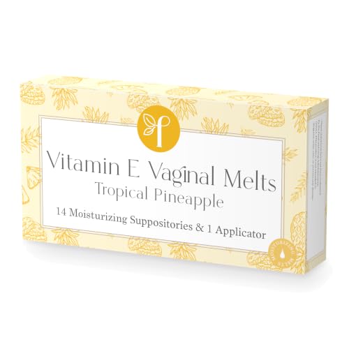 Femallay Organic Vitamin E Vaginal Melts – Tropical Pineapple – 1-pack