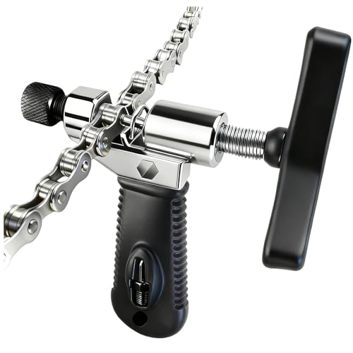 Drivtronyx Bike Chain Breaker, Universal Road & Mountain Bicycle Chain Breaker Tool with Chain Hook, 3rd Generation Chain Tools for Routine Maintenance and Emergency Repair, Compact for Bike Bag