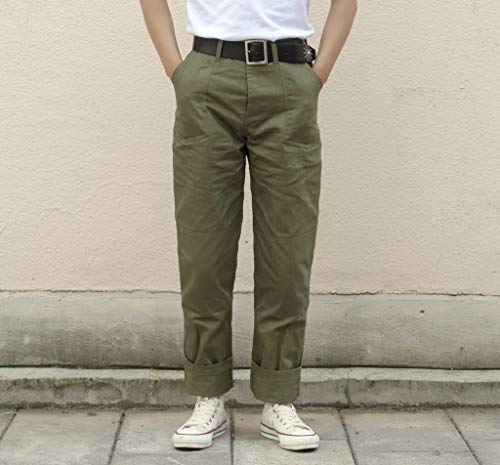 Herringbone Twill Military Trousers3