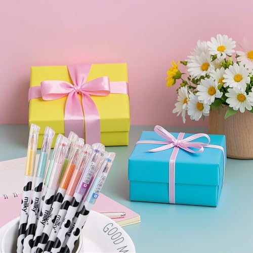 12 bolígrafos de gel con tinta multicolor diseño vaca kawaii miniatura 6