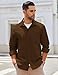 COOFANDY Mens Lightweight Button Down Shirt Jacket Casual Shacket Overshirt