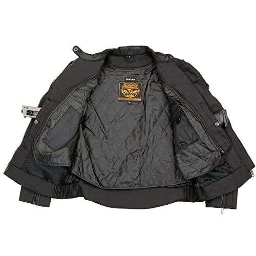 Image of Milwaukee Leather Women's Textile Classic Crossover Motorcycle Riders Jacket - All Year Wear