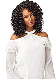 Sensationnel Lulutress Crochet Braiding hair - DIY hair style crochet braids hair extensions All Kanekalon flame retardant synthetic Fiber Premade precurled Locs and Twists color braids - 2X DEEP WAVE 8 Inch (1B)