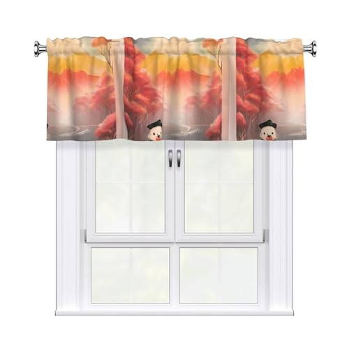 WHJSHOP Rideau photo Sun Mountain Forest avec tringle...