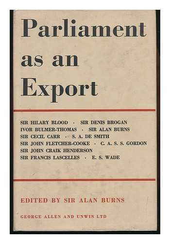 Parliament as an Export 004328003X Book Cover