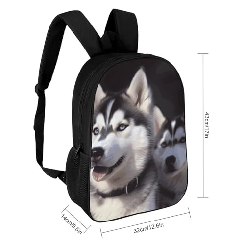 Husky Dog Bookbag - Ultra Lightweight Portable Backpack Work Travel Backpack for Men Women Fits 16 Inch Notebook2