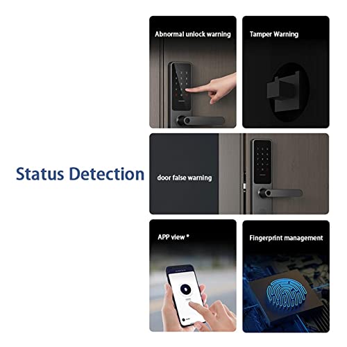 Smart-Door-Lock-A100-Pro-Zigbee-Bluetooth-50-Compatible-with-Apple-Homekey-Unlock-Fingerprint-Unlock-Work-with-Compatible-with-Homekit-Aqara-Home-Color-40-80mm