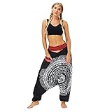 ropa hippie hombre sevilla 【Salón de los pantalones para los días calientes】: elástico ideal para tu novia, esposa, madre, hija, familia, amigos en el día de cumpleaños, carnaval, San Valentín o Navidad.