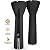 BELLEZE Patio Heater Cover with Zipper, Waterproof High-Density Polyester Single-Side Outdoor Heater Cover, Dustproof,UV-Resistant,Standup Round Universal Design - 87" H x 33.8" D x 20" B (Black)