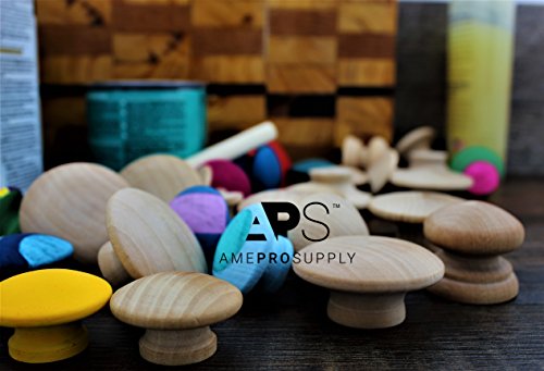 Amepro Supply Wood Knobs Extra Large 2 Inch Big Wooden Knob For Bifold Doors thumb #7