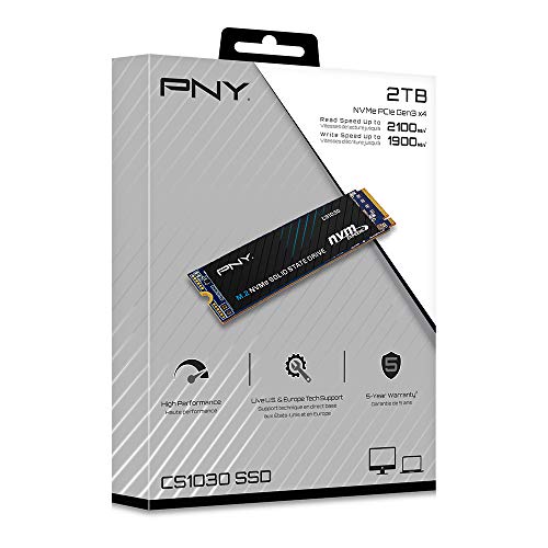 Image of PNY CS1030 2TB M.2 NVMe PCIe Gen3 x4 Internal Solid State Drive (SSD) - M280CS1030-2TB-RB