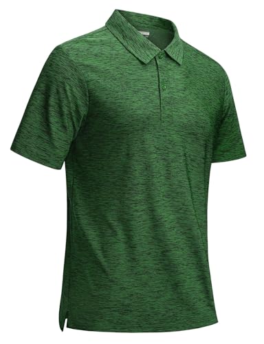 Polo homme manche courte vert fruit taille M pour le golf d'été