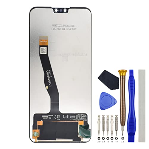 Full LCD Digitizer Touch Screen Assembly Replacement for Huawei Y8s Y9 (2019) including Tool Kit Black 6.5