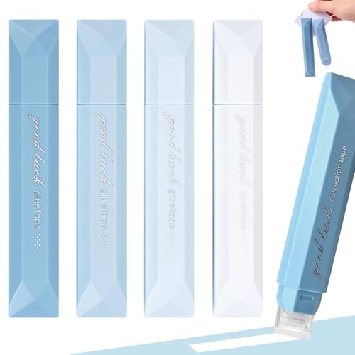 4 Stück Kleberoller Doppelseitiges Klebeband Stifte, Kleberoller, Fotokleber Doppelseitig Selbstklebend Roller, Fotokleber, Klebestift zum Basteln Fotoalbum Fotoalben Scrapbooking Karten Fotos Alben