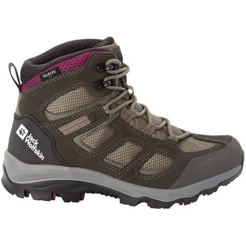 Jack Wolfskin Damen Vojo 3 Texapore Mid W, Khaki Burgundy, 41 EU Cover