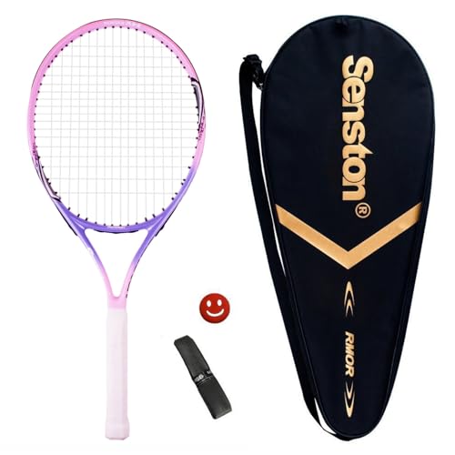 Senston Tennisschläger 25 One-Piece-Design Tennis Schläger Set mit Tennistasche,Overgrip,Vibrationsdämpfer