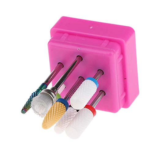 7 Embouts de Ponçage en Céramique Rose pour Moulin à Ongles