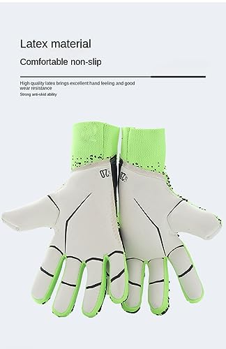 PLBSE Histarstore5 Soccer Goalkeeper Gloves Goalie Training Gloves Strong Grip Anti-Slip and Breathable for Adults and Children (Orange,10)