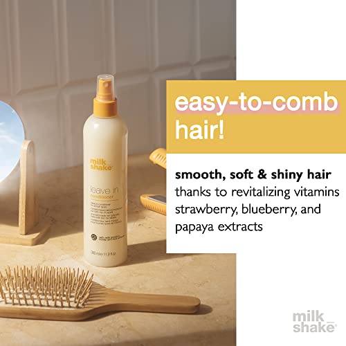 Milk_Shake Leave-In Conditioner Spray Detangler For Natural Hair - Protects Color Treated Hair And Hydrates Dry Hair - Leave In Conditioner For Soft And Shiny Straight Or Curly Hair, 11.8 Fl Oz #TOP4