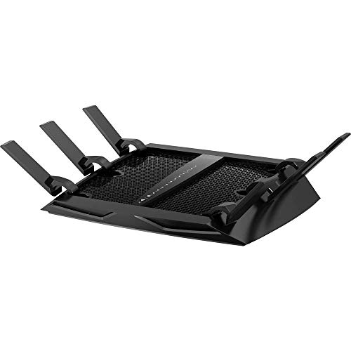 Netgear X6 Nighthawk R8000 WLAN Router AC3200 (Tri-Band, bis zu 3200 MBit/s, Abdeckung bis 200 m² & 50 Geräte, 4x 1G LAN- & 2x USB-Ports, inkl. 30 Tage Circle Kinderschutz & Armor Cyber-Security)