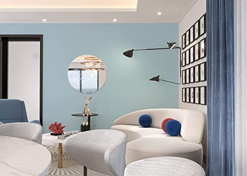 Dimoon Wallpaper 118"X17.7" Light Blue Wallpaper Peel And Stick Wallpaper Waterproof Blue Contact Paper Solid Pure Blue Self Adhesive Wallpaper Removable Wall Paper Textured Shelf Drawer Vinyl Roll #TOP6