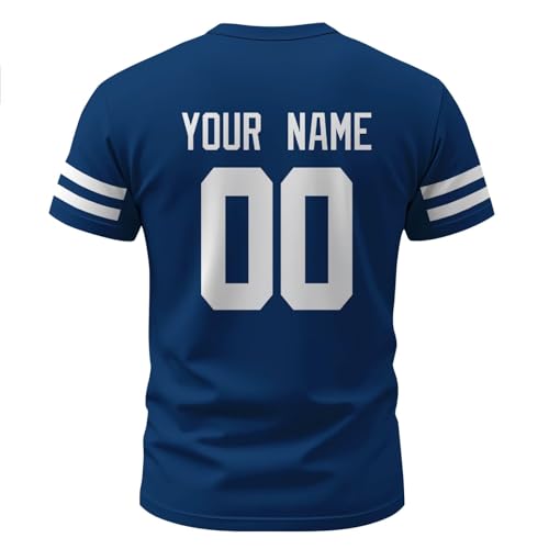 Image of ANTKING T-Shirt Custom Name Number Crewneck Short Sleeve for Men Youth Gifts
