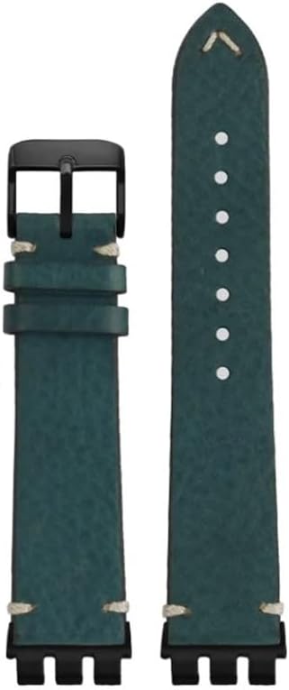 Cowhide Strap Fit For Swatch YVS420 YVS454 451 400 YVB404 Concave-convex Trident Interface Soft Men's Vintage Bracelet Watch Accesso