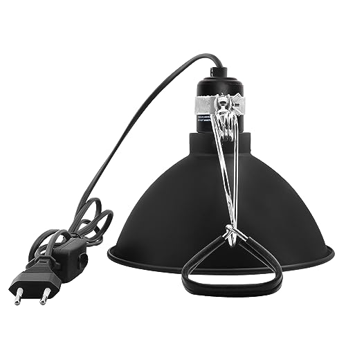 AIICIOO Reptile Terrarium Lampe Clamp keramischer Lampenkopf Reptilien-Lichtleuchte E27 8.5 Terrarium Halterung Reptilien Wärmelampe Fassung Kuppelbefestigung für Eidechse Schildkröte Bartagamen