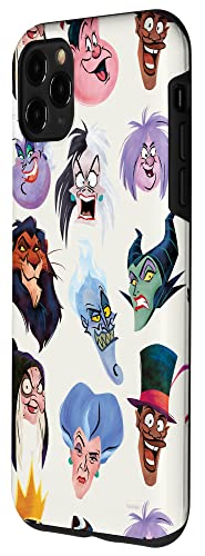 Coque iPhone 11 Pro Max Disney Villains évite rayures Vile Visages - 2