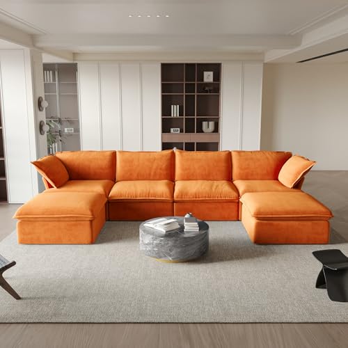 JACH U-Shaped Couches for Living Room, Convertible Sectional Sofa, Modern