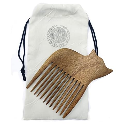 Plai Na Cat Shaped Comb Pick/Wooden Afro Pick for Women and Men – Wood Afro Pick for Natural Black Hair No Snags, No Static Cover