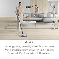 Dyson V8 Origin Kabelloser Staubsauger 2026, 130 AW, bis zu 40 Min Laufzeit, Motorbar mit Haarentwirrungstechnologie, Hand- und Bodenstaubsauger 2026 – Ansicht 2