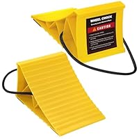 Liqmeivre 2 Stück Unterlegkeile Anhänger, Unterlegkeile Auto mit rutschfeste Unterseite, Unterlegkeil Keile Anhänger von LKW, Wohnmobil, Auto für die meisten Reifengrößen bis 26 Zoll