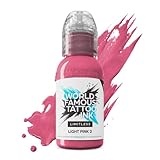 World Famous Tattoo Ink Limitless - Light Pink 2 - Couleur de tatouage professionnelle - Conforme à la norme REACH - 30 ml