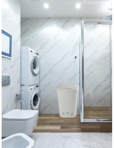 Miniatura 2 de Jardin202 - Cesto Ropa Sucia Con Asas Pongotodo Para Colada 70 Litros 70 Litros Blanco