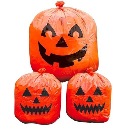 Amscan Pumpkin Lawn Bags, Halloween Decoration 30