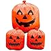 Amscan Family Friendly Jack-O-Lantern Halloween Lawn Bags, Orange, 30" x 24"
