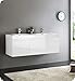 Fresca Vista 60" White Wall Hung Double Sink Modern Bathroom Cabinet w/Integrated Sink