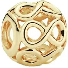 1PCS Silver Plated Gold Series heart Diy Beads Fit Original Bracelet Women Pendant For Jewelry