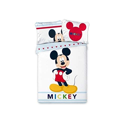 Mickey Housse de Couette 140x200 cm + taie 63x63 cm
