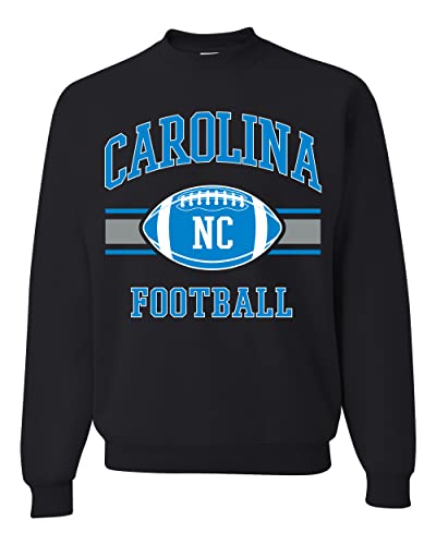 Wild Bobby City of Carolina CAR American Football Fantasy Fan Sports Unisex Crewneck Graphic Sweatshirt, Black, 4X-Large