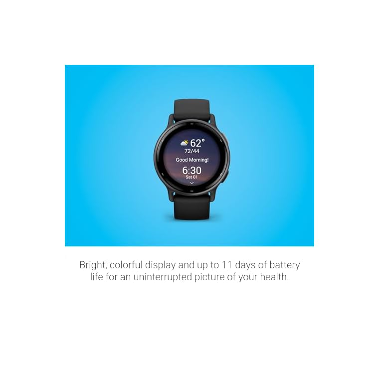 Garmin vívoactive 5, Health and Fitness GPS Smartwatch, AMOLED Display, Up to 11 Days of Battery, Black - Image 4
