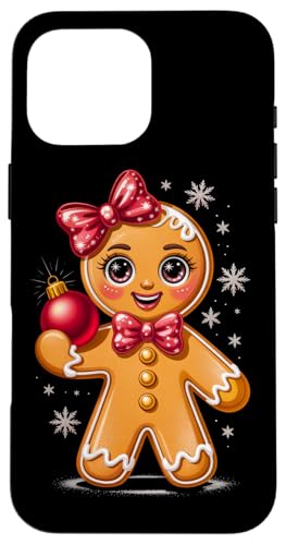 Gingerbread Girl Christmas Cookie Baking Xmas Women Kids �X�}�z�P�[�X iPhone 16 Pro Max �p