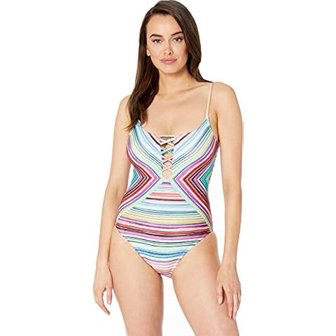 La Blanca Women's Strappy One Piece Swimsuit Cover